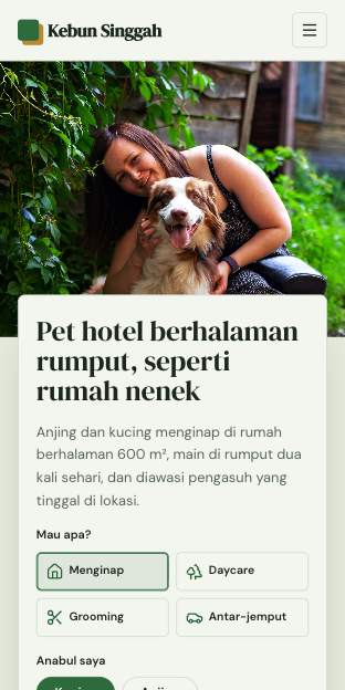Tampilan template Penitipan tepercaya di ponsel